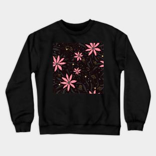 Floral Pattern Crewneck Sweatshirt